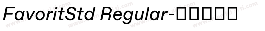 FavoritStd Regular字体转换